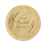 Personalised Laurel Round Wooden Chopping Board - Chopping Boards at Gift Moments