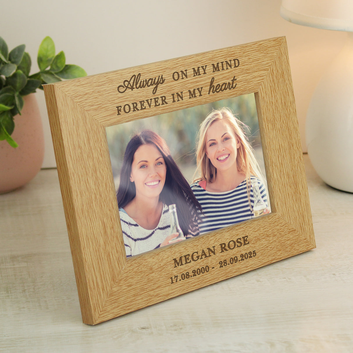 Personalised Memorial Photo Frame 6x4: 3 - Photo Frames By Gift Moments