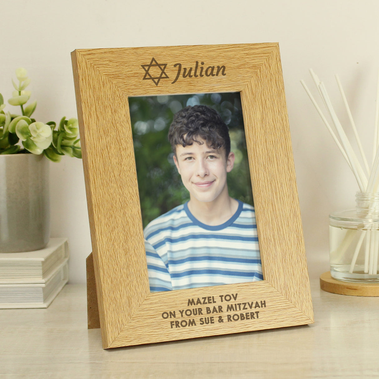 Personalised Bar and Bat Mitzvah 6x4 Portrait Frame - Photo Frames at Gift Moments