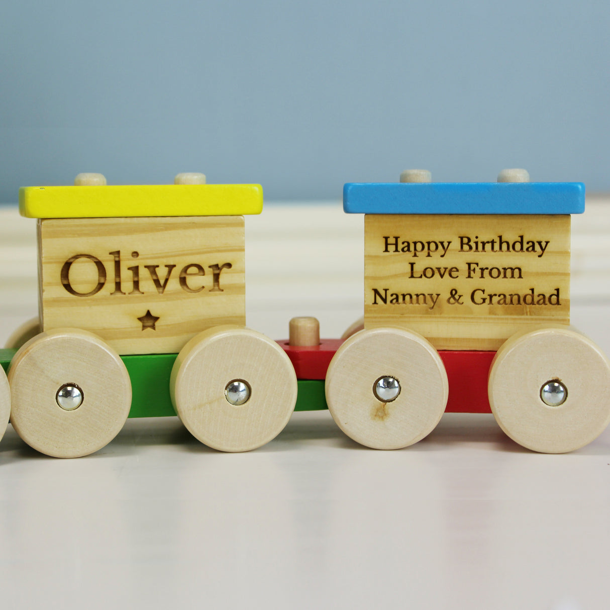 Personalised Wooden Toy Train - Toys at Gift Moments