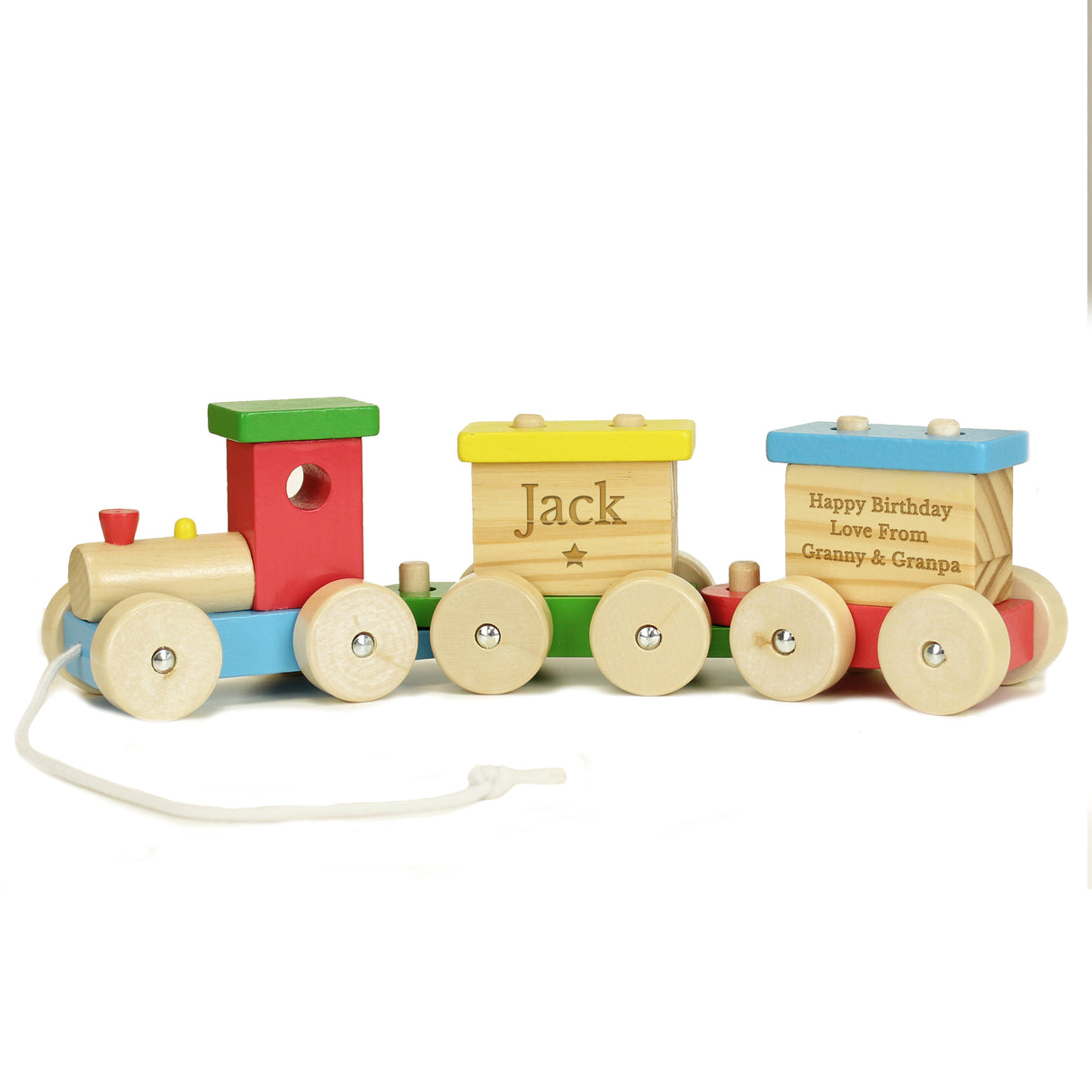 Personalised Wooden Toy Train - Toys at Gift Moments