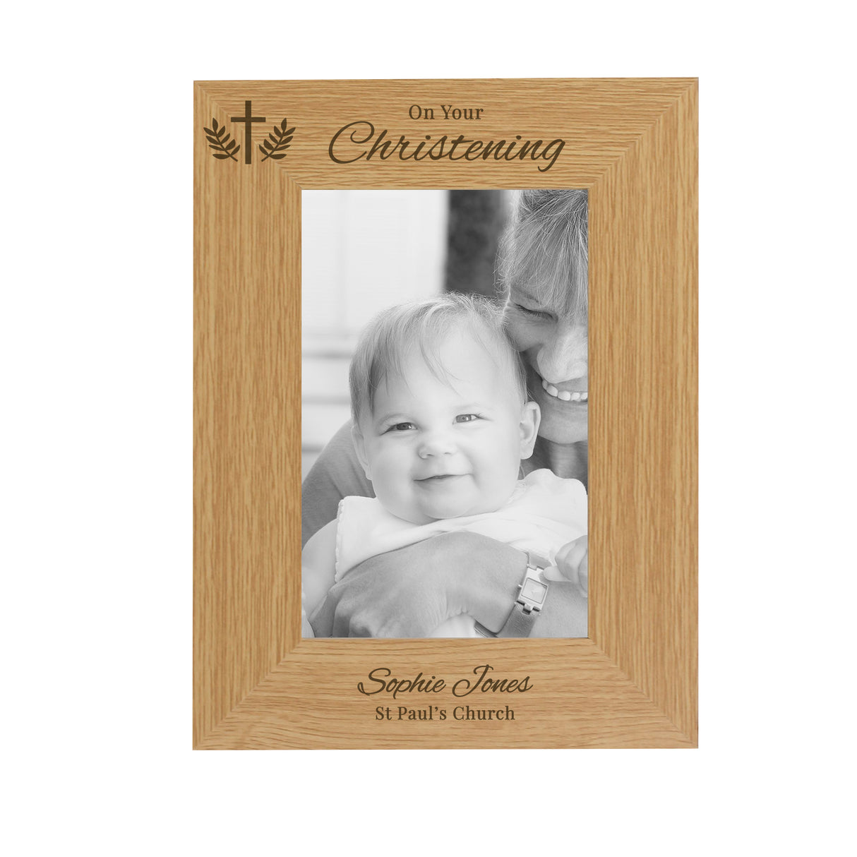 Personalised Christening 6x4 Photo Frame: 4 - Photo Frames By Gift Moments