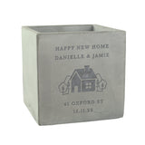 Personalised Our Home Concrete Plant Pot - Vases & Plant Pots at Gift Moments