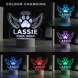 Personalised Pet Memorial Colour Changing LED Light - LED Lighting at Gift Moments