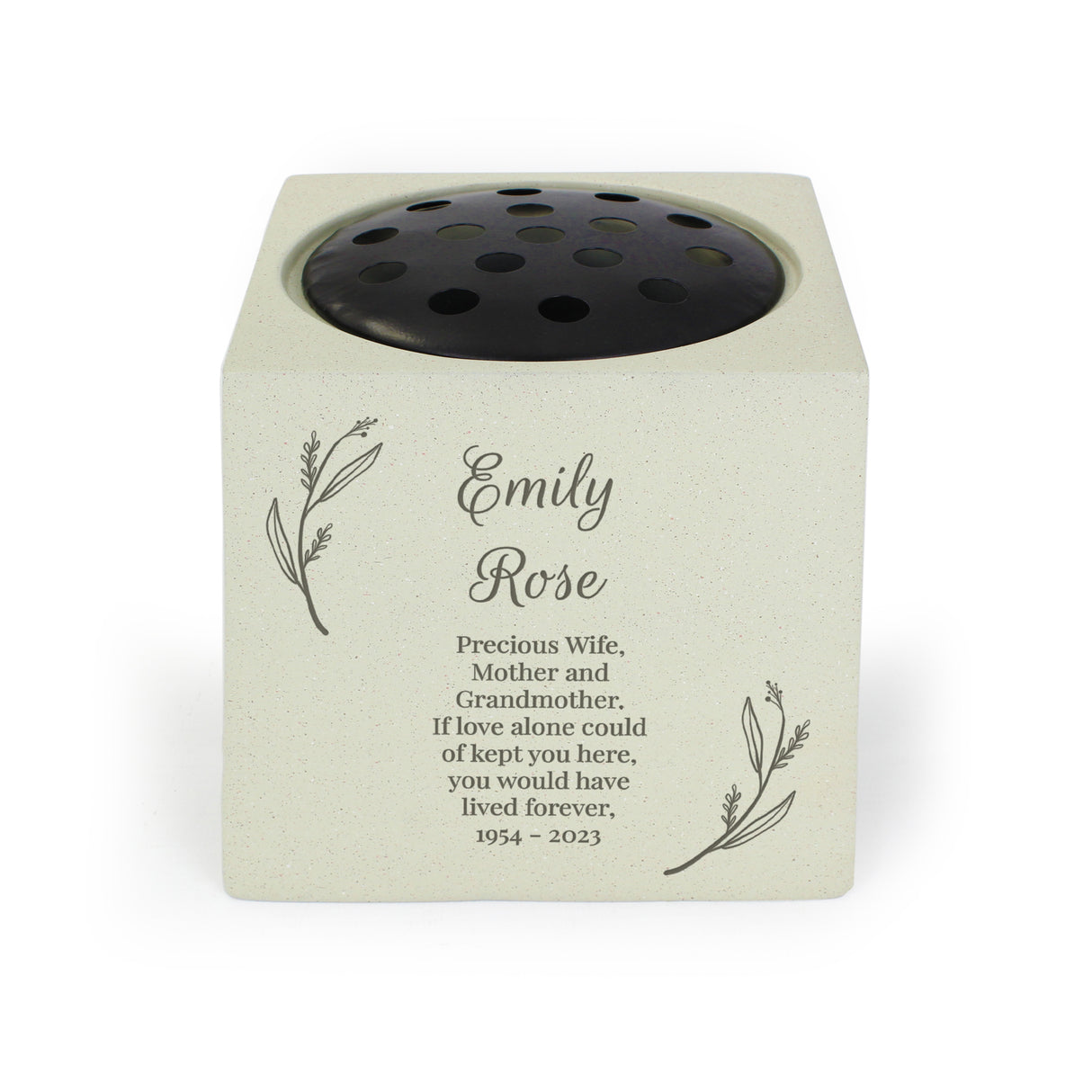 Personalised Botanical Memorial Vase - Vases & Plant Pots at Gift Moments