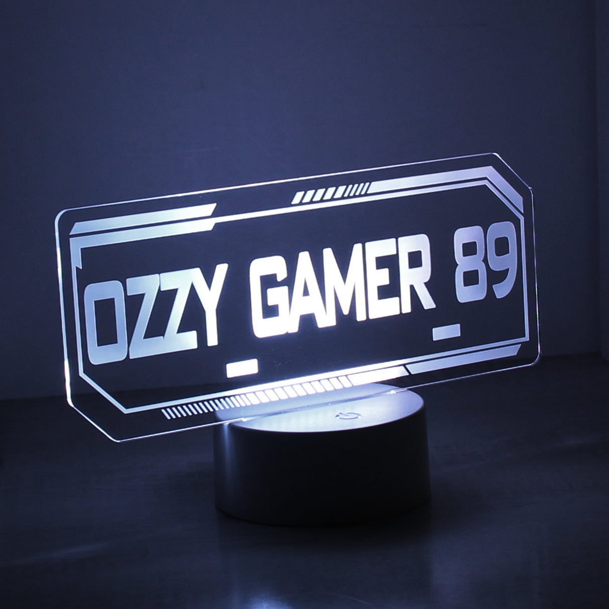 Personalised Gamer Tag LED Colour Changing Night Light Default Title - LED Lighting at Gift Moments