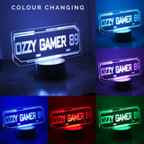 Personalised Gamer Tag LED Colour Changing Night Light - LED Lighting at Gift Moments