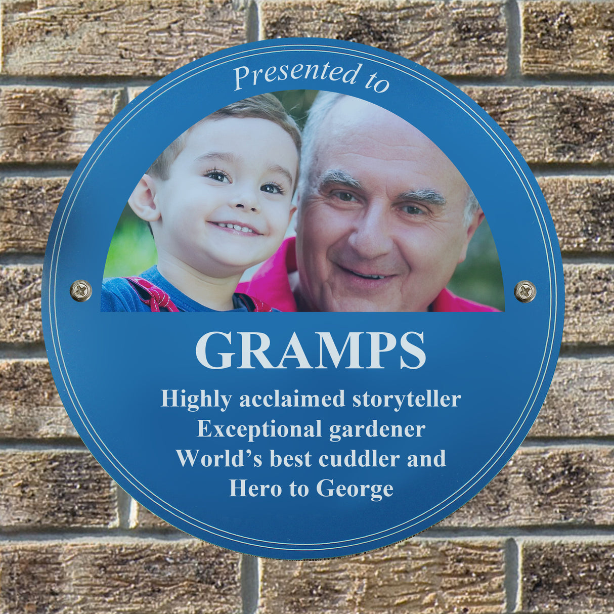 Personalised Photo Upload Heritage Plaque - Signs & Plaques at Gift Moments