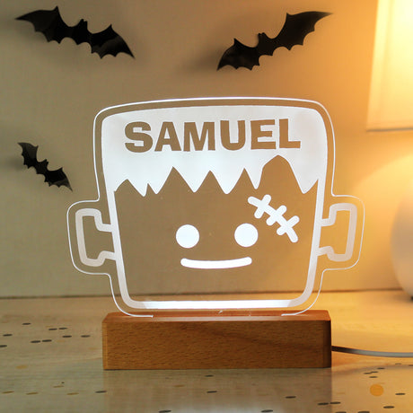 Personalised Frankenstein Wooden LED Light - LED Lighting at Gift Moments