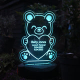 Personalised Bear Memorial Outdoor Solar Light - LED Lighting at Gift Moments