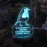 Personalised Robin Memorial Outdoor Solar Light - LED Lighting at Gift Moments