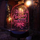 Personalised Family Christmas Outdoor Solar Light - LED Lighting at Gift Moments