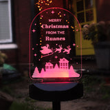 Personalised Christmas Outdoor Solar Light - LED Lighting at Gift Moments