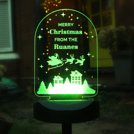 Personalised Christmas Outdoor Solar Light - LED Lighting at Gift Moments