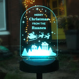 Personalised Christmas Outdoor Solar Light - LED Lighting at Gift Moments