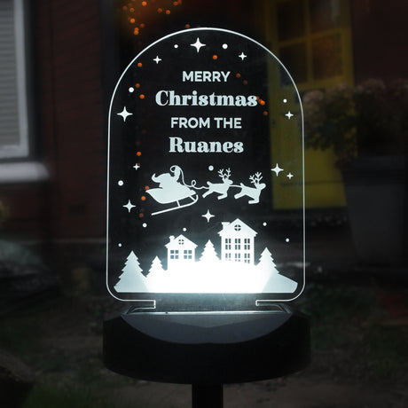 Personalised Christmas Outdoor Solar Light - LED Lighting at Gift Moments