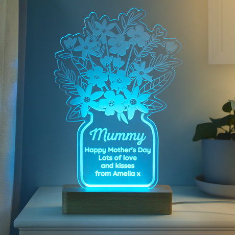 Personalised Flower Vase LED Light - LED Lighting at Gift Moments