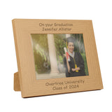 Personalised Landscape 5x7 Oak Finish Photo Frame - Photo Frames at Gift Moments