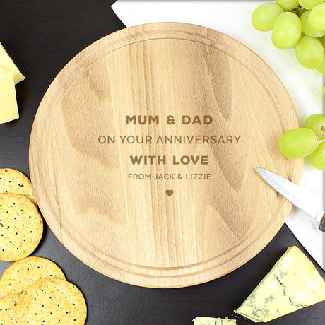 Personalised Round Chopping Board - Chopping Boards at Gift Moments