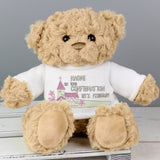 Personalised Pink Church Teddy Bear Default Title - Teddy Bears & Soft Toys at Gift Moments