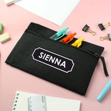 Personalised Black Pencil Case - Pencil Cases & Sets at Gift Moments