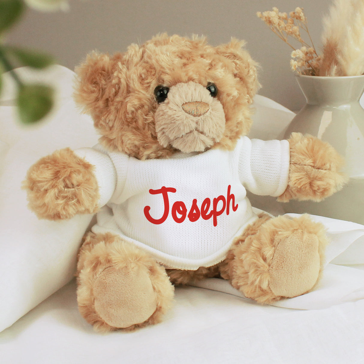 Personalised Red Name Teddy Bear - Teddy Bears & Soft Toys at Gift Moments