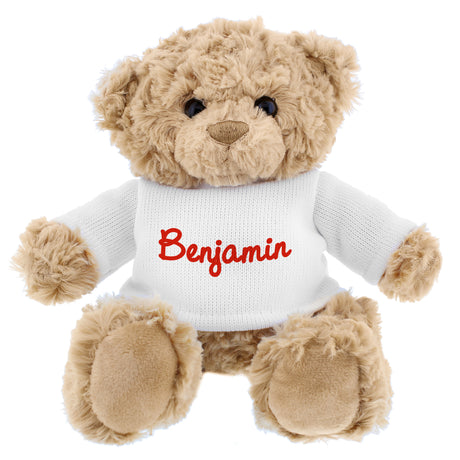 Personalised Red Name Teddy Bear - Teddy Bears & Soft Toys at Gift Moments