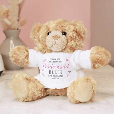 Personalised Girls Free Text Teddy Bear - Teddy Bears & Soft Toys at Gift Moments