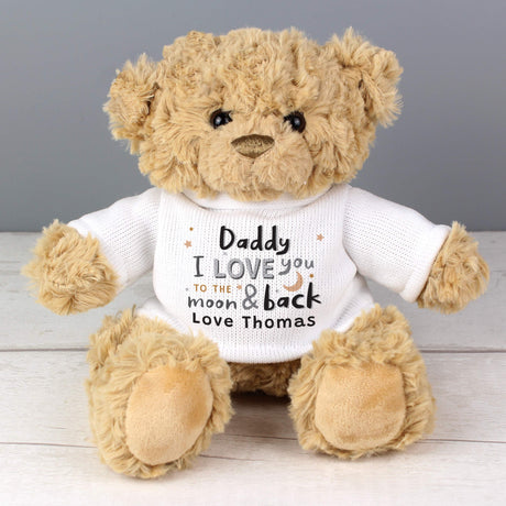 Personalised To the Moon and Back Teddy Bear - Teddy Bears & Soft Toys at Gift Moments