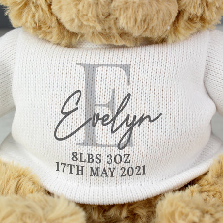 Personalised Initial Teddy Bear - Teddy Bears & Soft Toys at Gift Moments