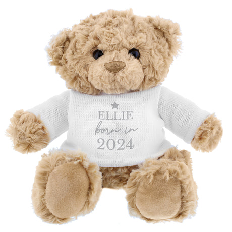 Personalised Born In Teddy Bear - Teddy Bears & Soft Toys at Gift Moments