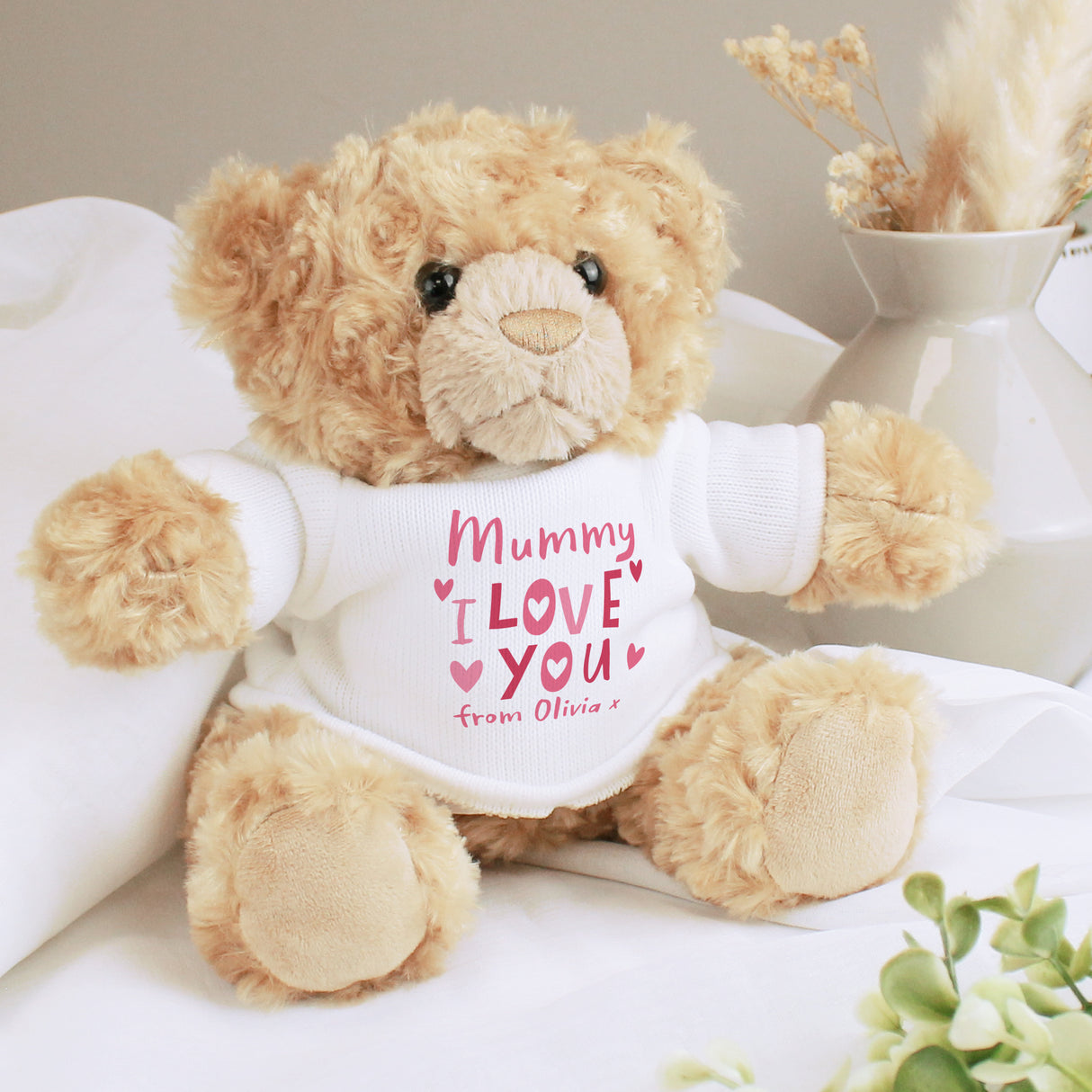 Personalised I Love You Teddy Bear - Teddy Bears & Soft Toys at Gift Moments