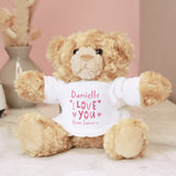 Personalised I Love You Teddy Bear - Teddy Bears & Soft Toys at Gift Moments