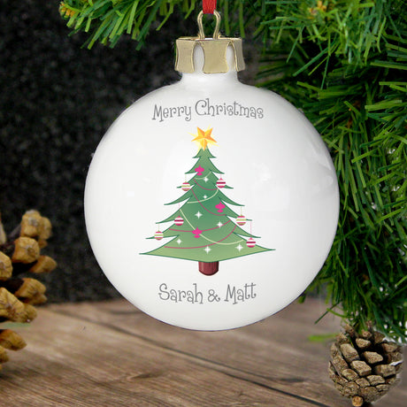 Personalised Christmas Tree Bauble - Christmas Baubles at Gift Moments