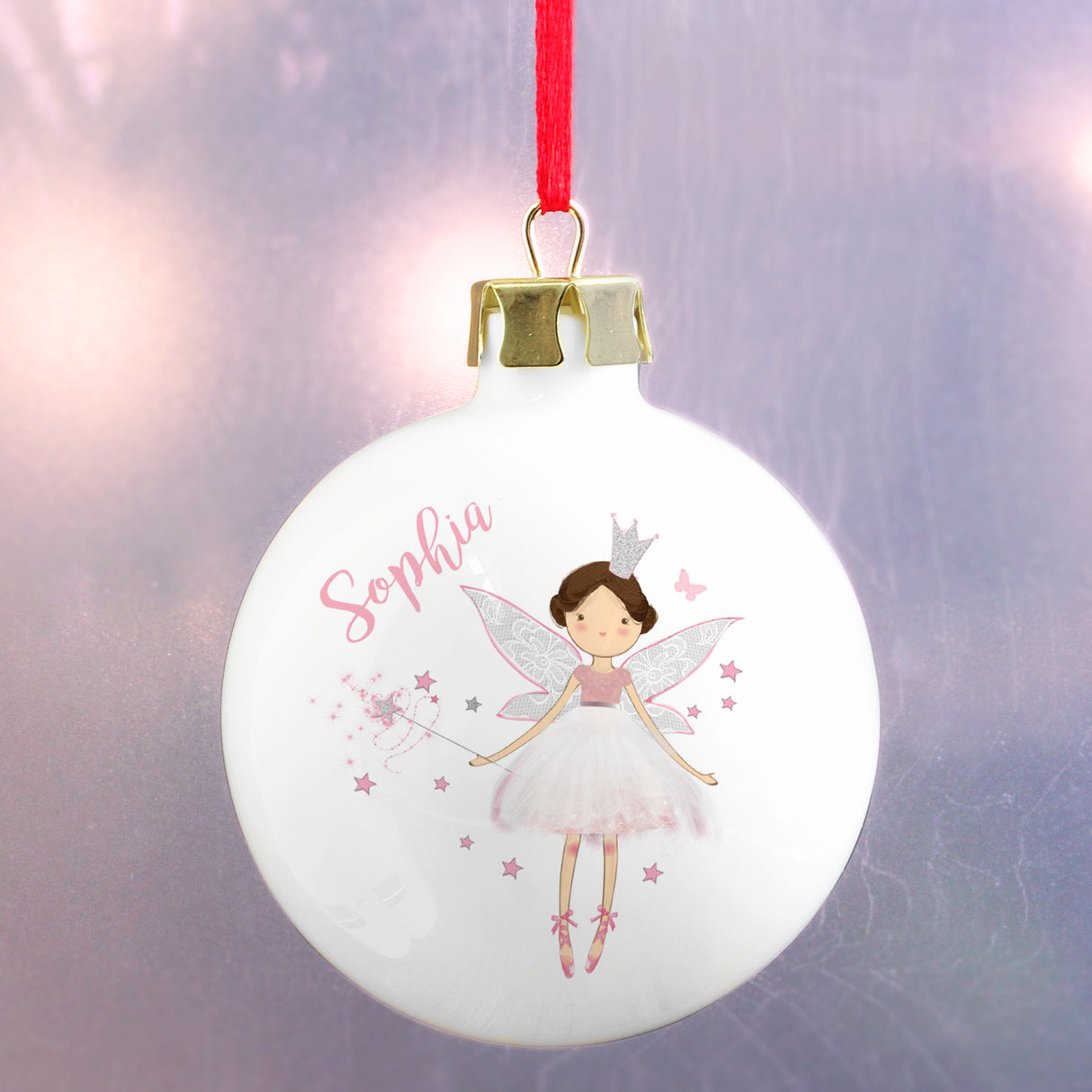 Personalised Fairy Princess Bauble - Christmas Baubles at Gift Moments