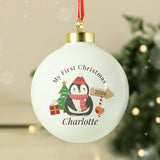 Personalised My 1st Christmas Penguin Bauble - Christmas Baubles at Gift Moments