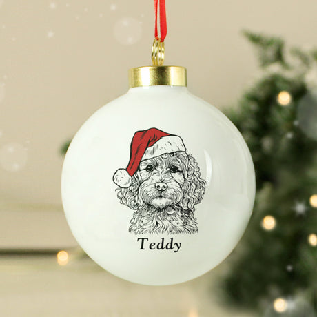 Personalised Dog Breed Christmas Bauble - Christmas Baubles at Gift Moments