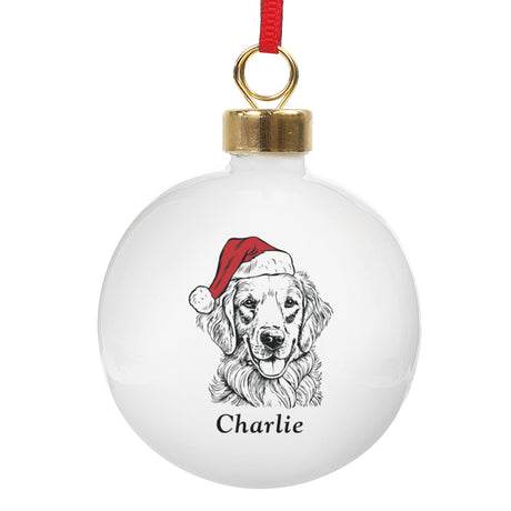 Personalised Dog Breed Christmas Bauble - Christmas Baubles at Gift Moments