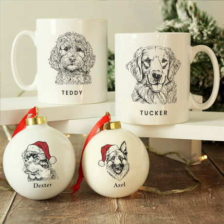 Personalised Dog Breed Christmas Bauble - Christmas Baubles at Gift Moments