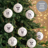 Personalised Memorial Dog Breed Bauble - Christmas Baubles at Gift Moments