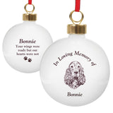 Personalised Memorial Dog Breed Bauble - Christmas Baubles at Gift Moments