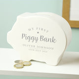 Personalised My First Piggy Bank: 6 - Money Boxes By Gift Moments