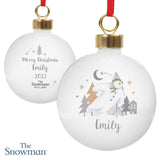 Personalised The Snowman Magical Adventure Bauble - Christmas Baubles at Gift Moments