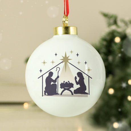 Personalised Nativity Bauble - Christmas Baubles at Gift Moments