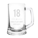 Personalised Big Age Glass Pint Stern Tankard - Tankards at Gift Moments