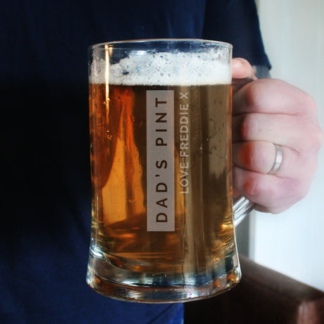 Personalised Free Text Pint Stern Tankard - Tankards at Gift Moments