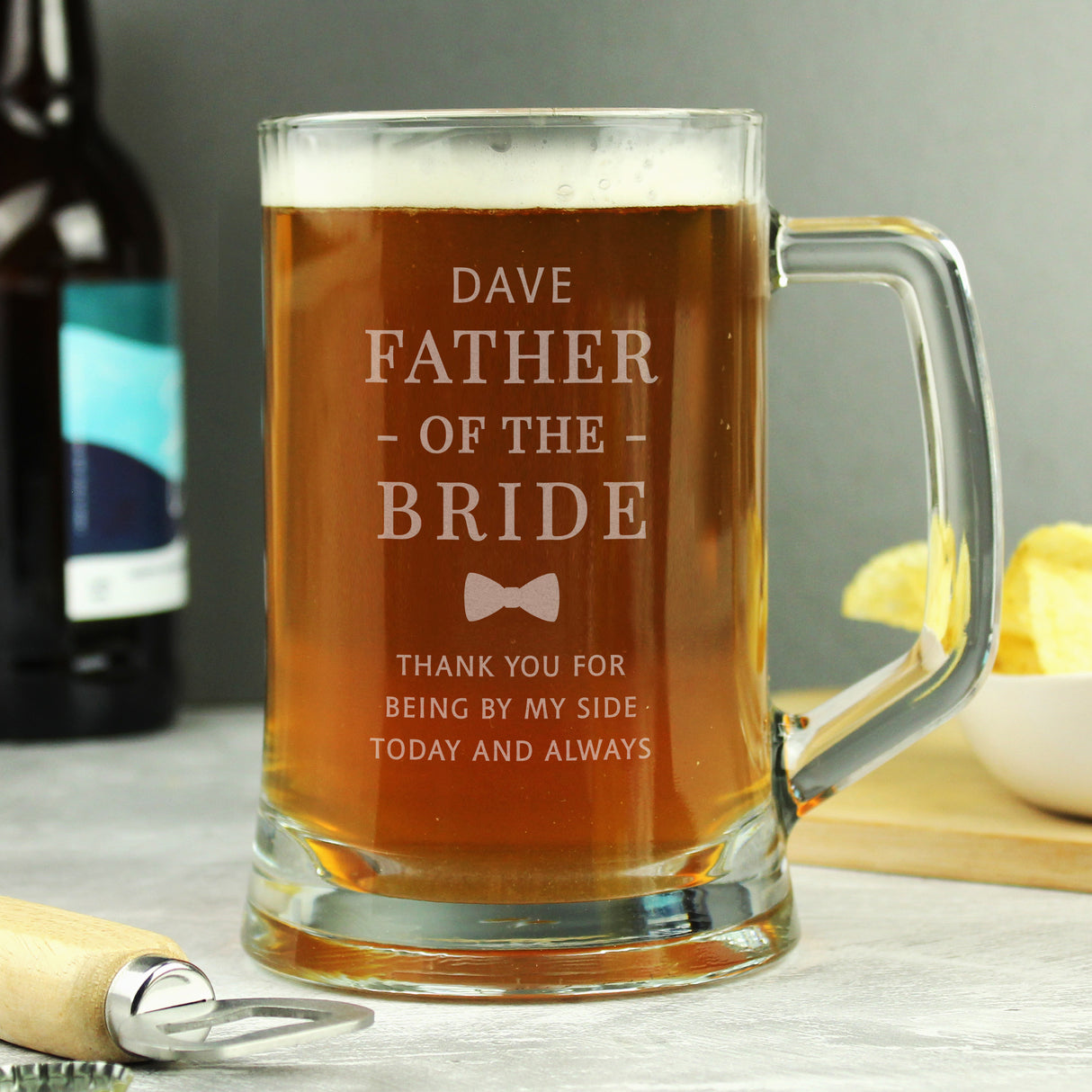 Personalised Father of the Bride Tankard: 3 - Tankards By Gift Moments