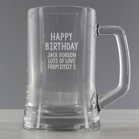 Personalised Free Text Pint Stern Tankard - Tankards at Gift Moments