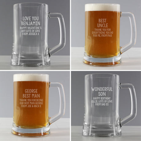 Personalised Free Text Pint Stern Tankard - Tankards at Gift Moments