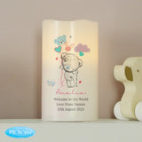 Personalised Tiny Tatty Teddy Dream Big Pink Nightlight LED Candle - LED Lighting at Gift Moments